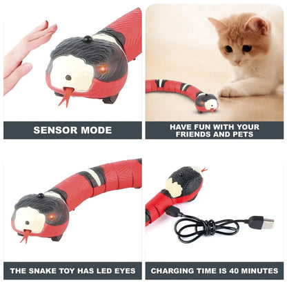 Smart Sensing Cat Toy Snake